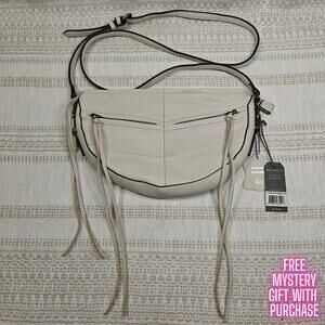 liv. Olivia + Joy Off-White Leather Crossbody Bag – New with Tags